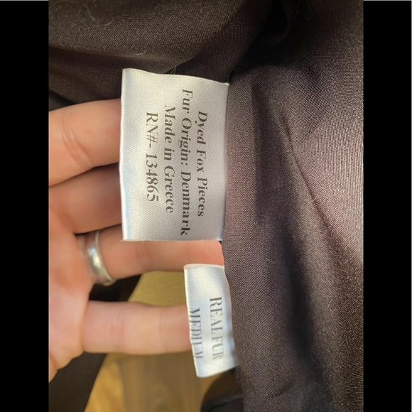 DYED MULTI-COLOR DENMARK FOX PEICES FUR JACKET - Picture 11 of 11